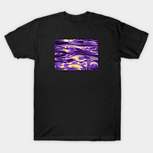 Nonbinary Pride Shining Rippling Water Pattern T-Shirt